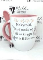 Puodelis "Mokytojai iš širdies (su pelėdomis)"