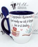 Puodelis "Logopedei iš širdies"