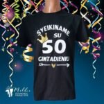 Marškinėliai "Sveikiname su Gimtadieniu!"