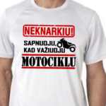 Marškinėliai "Neknarkiu (motociklas)"