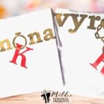 Marškinėliai "Vyras/žmona (Su vardo raidėmis)"