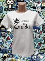 Marškinėliai "Noriu ir žiurkė"