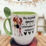 Puodelis "Ką sujungė diplomas"