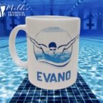 Puodelis "Vardinis (plaukimas)"