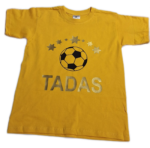 Vaikiški marškinėliai "Futbolas (su vardu)"