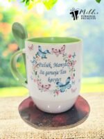 Puodelis "Pailsėk, mamyte (su drugeliais)" - Image 2