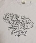 Vaikiški marškinėliai “Lietuva (su miestais)” - Image 2