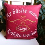 Pagalvėlė "Ar būsite Krikšto tėveliai"