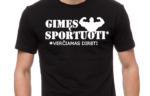 Marškinėliai "Gimęs sportuoti"