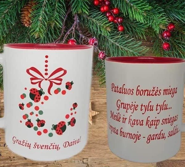 Dvipusis puodelis "Boružėlių grupės auklėtojai"