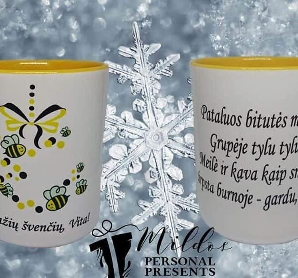 Dvipusis puodelis "Bitučių grupės auklėtojai"