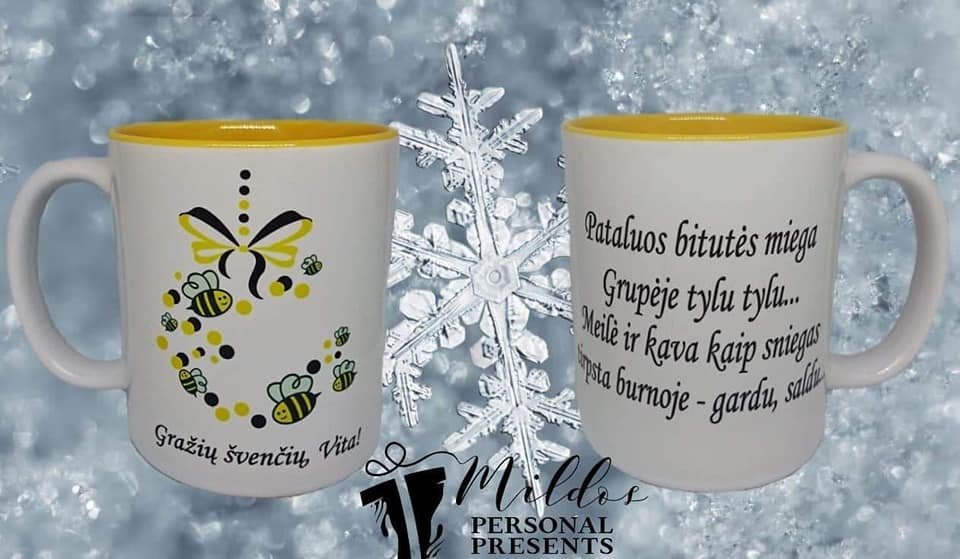 51322680_1097772920392693_5984057120381730816_n.jpg Dvipusis puodelis "Bitučių grupės auklėtojai" - Image 1