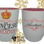 Dvipusis puodelis "Tik princesės gimsta..."