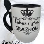 Puodelis "Labas rytas, gražuoli"