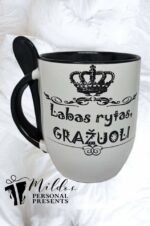 Puodelis "Labas rytas, gražuoli"