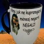 Puodelis "Ne kupranugaris"