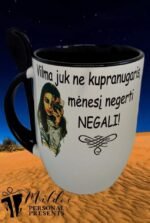 Puodelis "Ne kupranugaris"