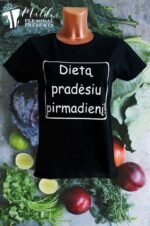Marškinėliai "Dietą pradėsiu pirmadienį"