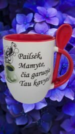 Puodelis "Pailsėk, mamyte"