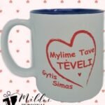 Puodelis "Mylime tave Tėveli"