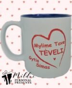 Puodelis "Mylime tave Tėveli"