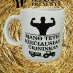 Puodelis "Tėtis ūkininkas"