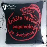 Pagalvėlė "Krikšto Tėčiui po žvejybos"