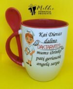 Puodelis "Dievas dalino daktarytes"