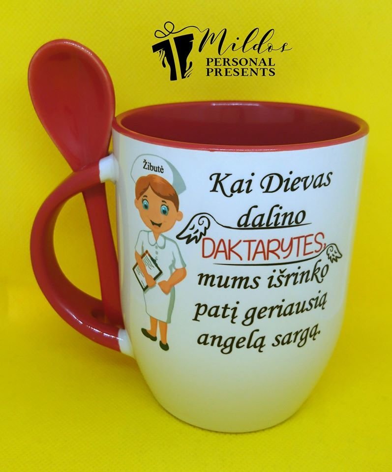 70538352_1250704958432821_1964945059723870208_o.jpg Puodelis "Dievas dalino daktarytes" - Image 1