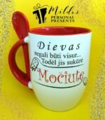 Puodelis "Dievas negali būti visur"