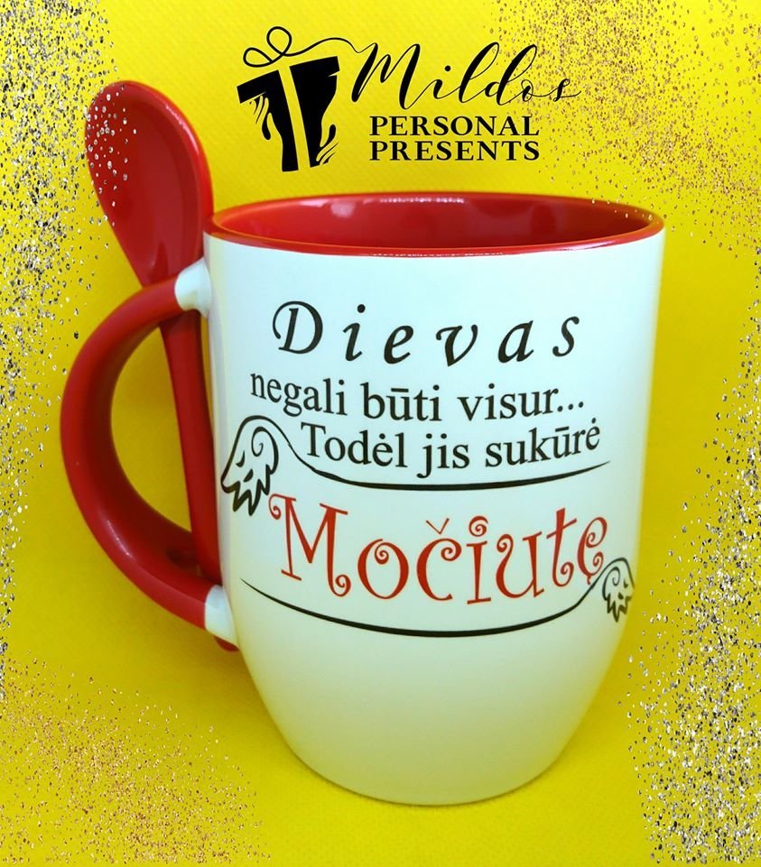 72485262_1272986986204618_2004933876719288320_o.jpg Puodelis "Dievas negali būti visur" - Image 1