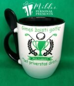 Puodelis "Gimęs žaisti golfą"