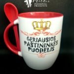 Puodelis "Geriausios paštininkės puodelis"