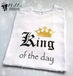 Vaikiški marškinėliai "King of the day(anglų k.)"