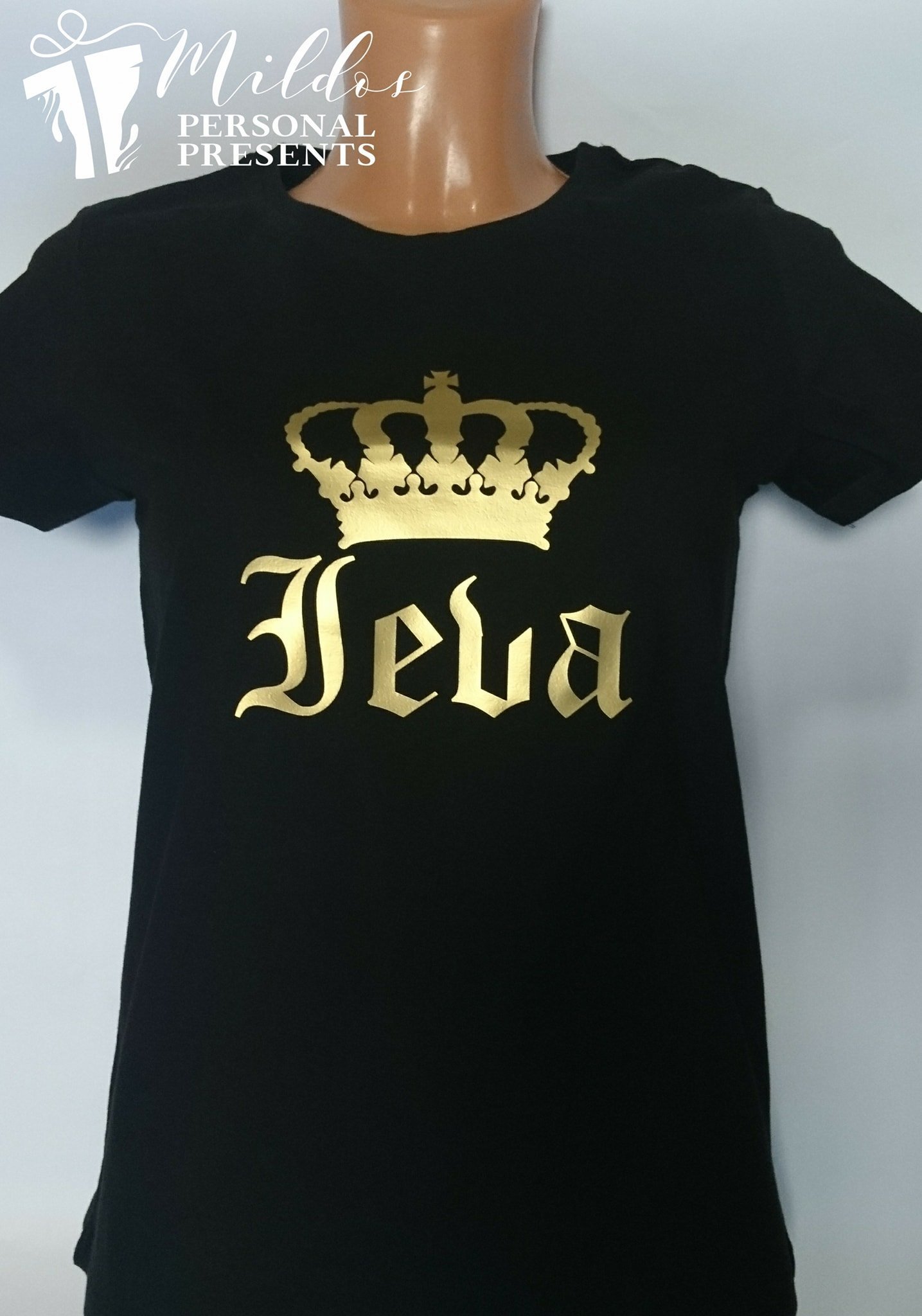 87511219_1402160746620574_3812735050974232576_o.jpg Marškinėliai "Vardiniai su karūna" - Image 1