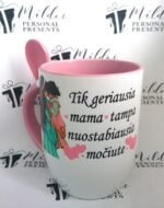 Puodelis "Geriausia mama tampa močiute"