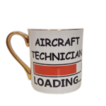 Porcelianinis puodelis "Aircraft Technician (anglų k.)"