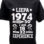 Marškinėliai "Experience (anglų k.)"