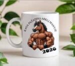 Puodelis "Kava pažadina arklį (arklio metams)"