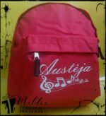 Vaikiška kuprinė "Muzika (su vardu)"