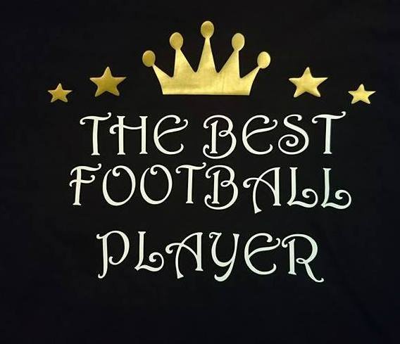 best.jpg Marškinėliai "The best football player" - Image 1