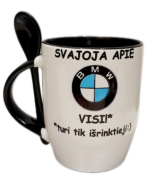 Puodelis "Visi svajoja apie BMW"