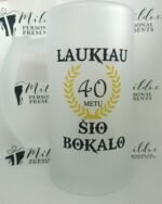 Alaus bokalas "Laukiau šio bokalo" - Image 2