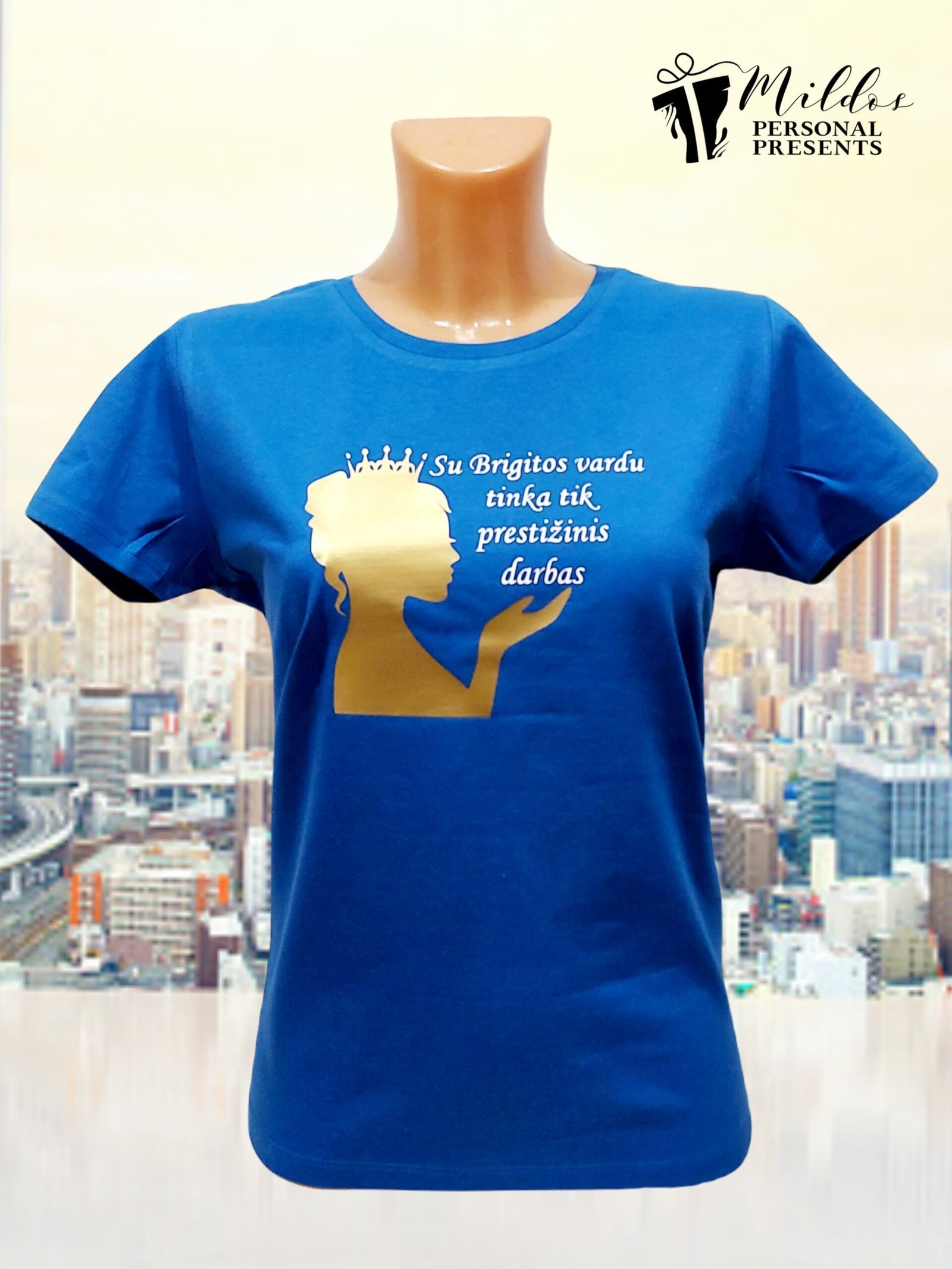 brigita-scaled-1.jpg Marškinėliai "Prestižinis darbas" - Image 1