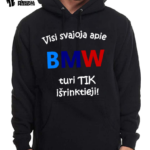 Džemperis "Visi svajoja apie BMW (vyriškas)"