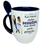 Puodelis "Dievas dalino sesutes"