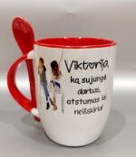 Puodelis "Ką sujungė darbas (su vardu)" - Image 6