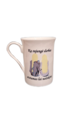 Porcelianinis puodelis „Ką sujungė darbas (plaukų spalva)” - Image 2