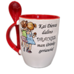Puodelis "Dievas dalino drauges"