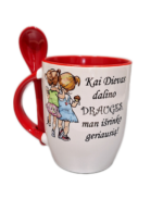 Puodelis "Dievas dalino drauges"